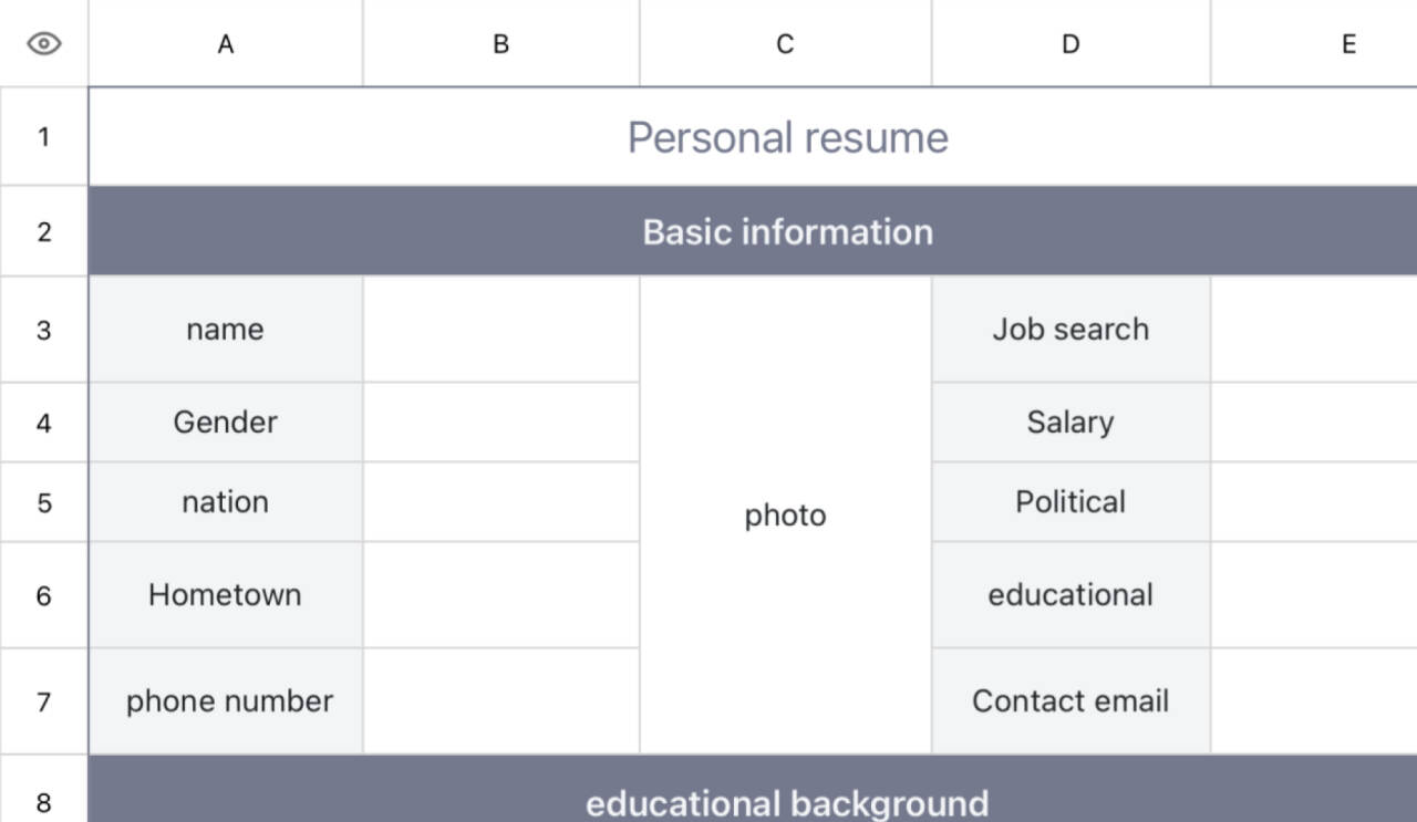 personal resume 1